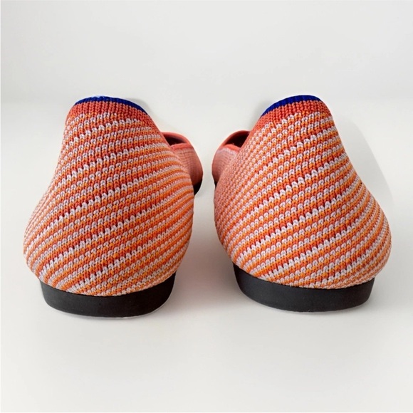 Rothy’s The Point Flat Orange Sherbet Shoes Women’s Size 6.5 - Picture 7 of 9